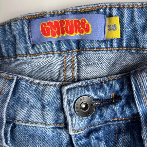Empyre Relax Fit Baggy Blue Denim Jeans y2k GenZ size 28 women’s 6 - Picture 7 of 8